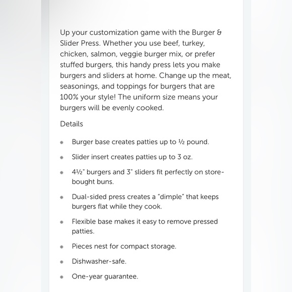 NEW Pampered Chef Burger & Slider Press - Picture 7 of 7